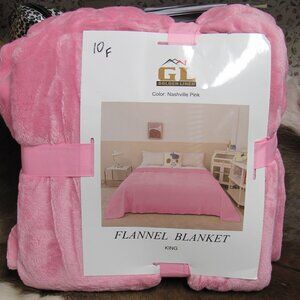 GL  GOLDEN LINEN  FLANNEL/VELOUR BLANKET/THROW  NIP